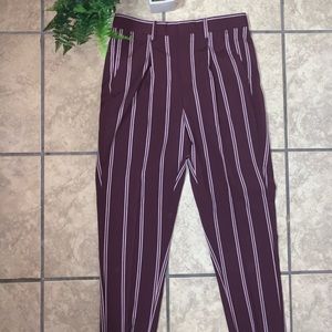 ASOS Maroon Cropped Club Pant